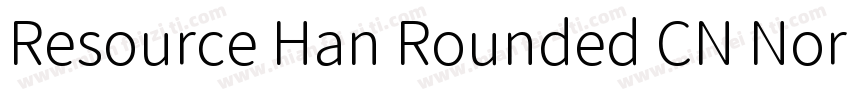 Resource Han Rounded CN Normal字体转换